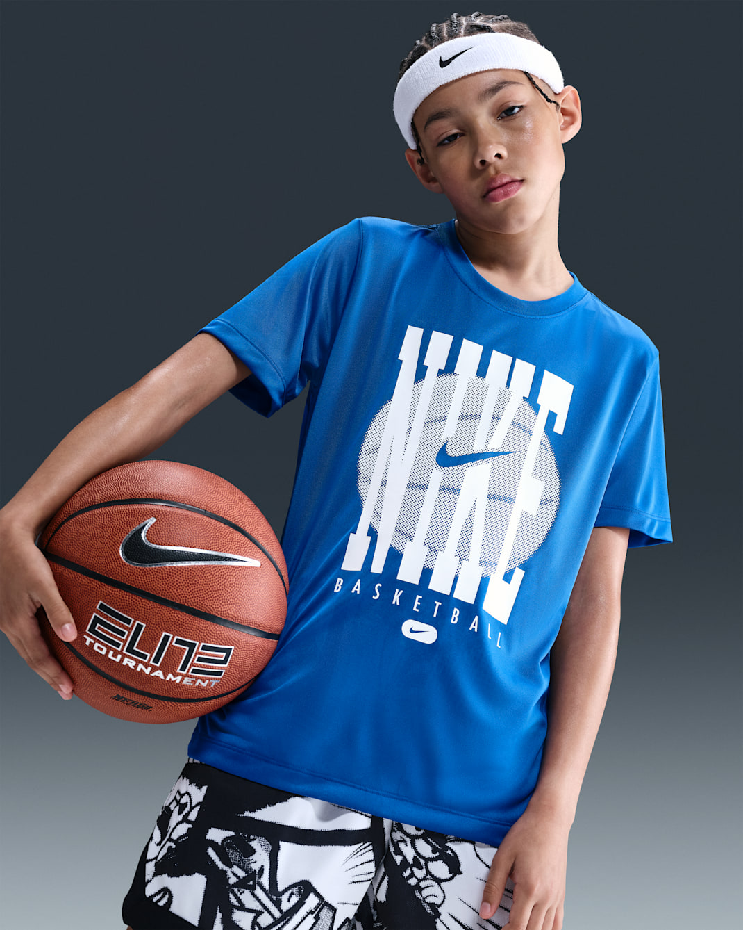 Nike Legend Big Kids' Dri-FIT Basketball T-Shirt - Royal Blue