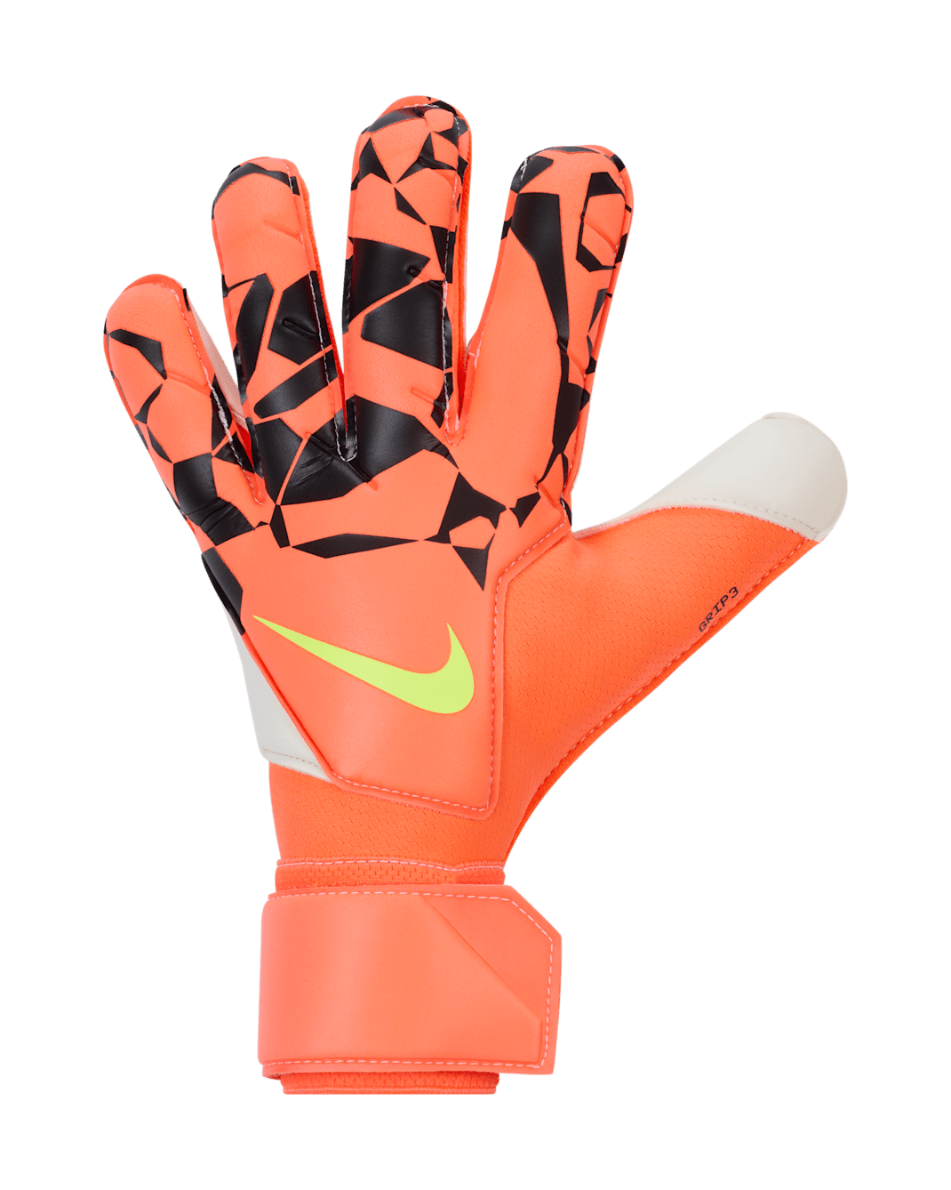 Nike Grip3 Goalkeeper Football Gloves - Hyper Crimson/Black/Volt