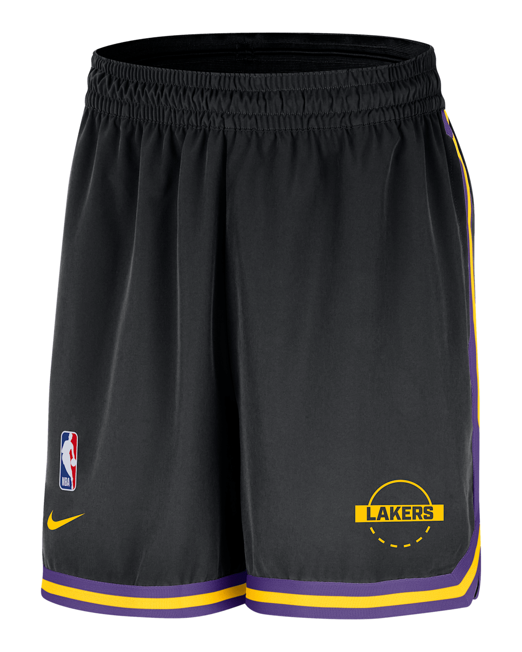 Los Angeles Lakers DNA Men's Nike Dri-FIT NBA 15cm (approx.) UV Woven Shorts - Black/Field Purple/Amarillo/Amarillo