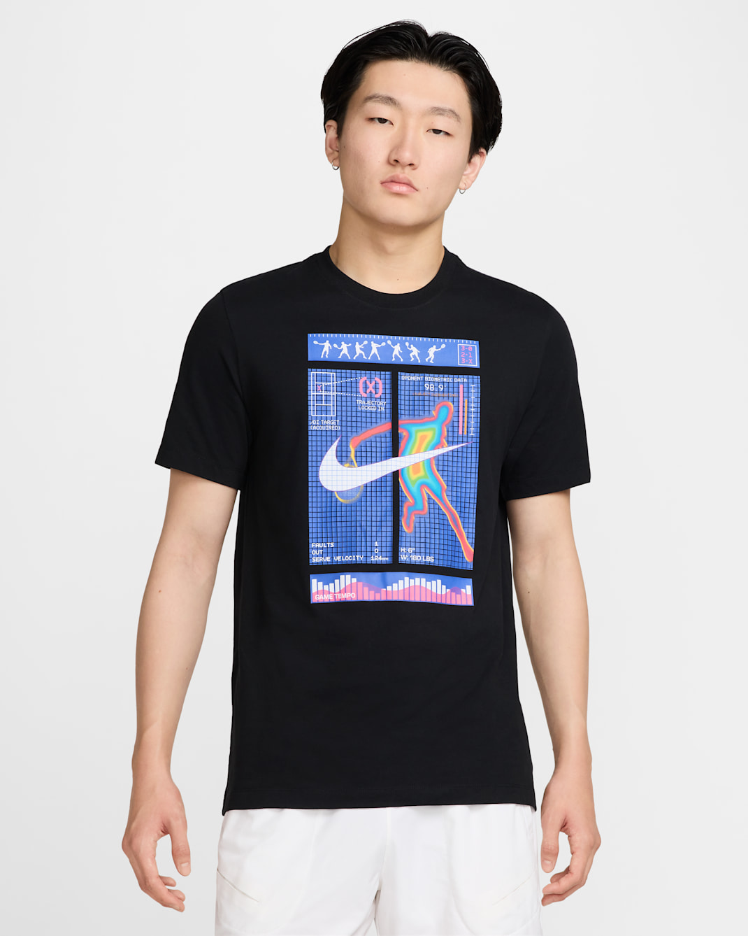 Playera de tenis Dri-FIT para hombre NikeCourt - Negro
