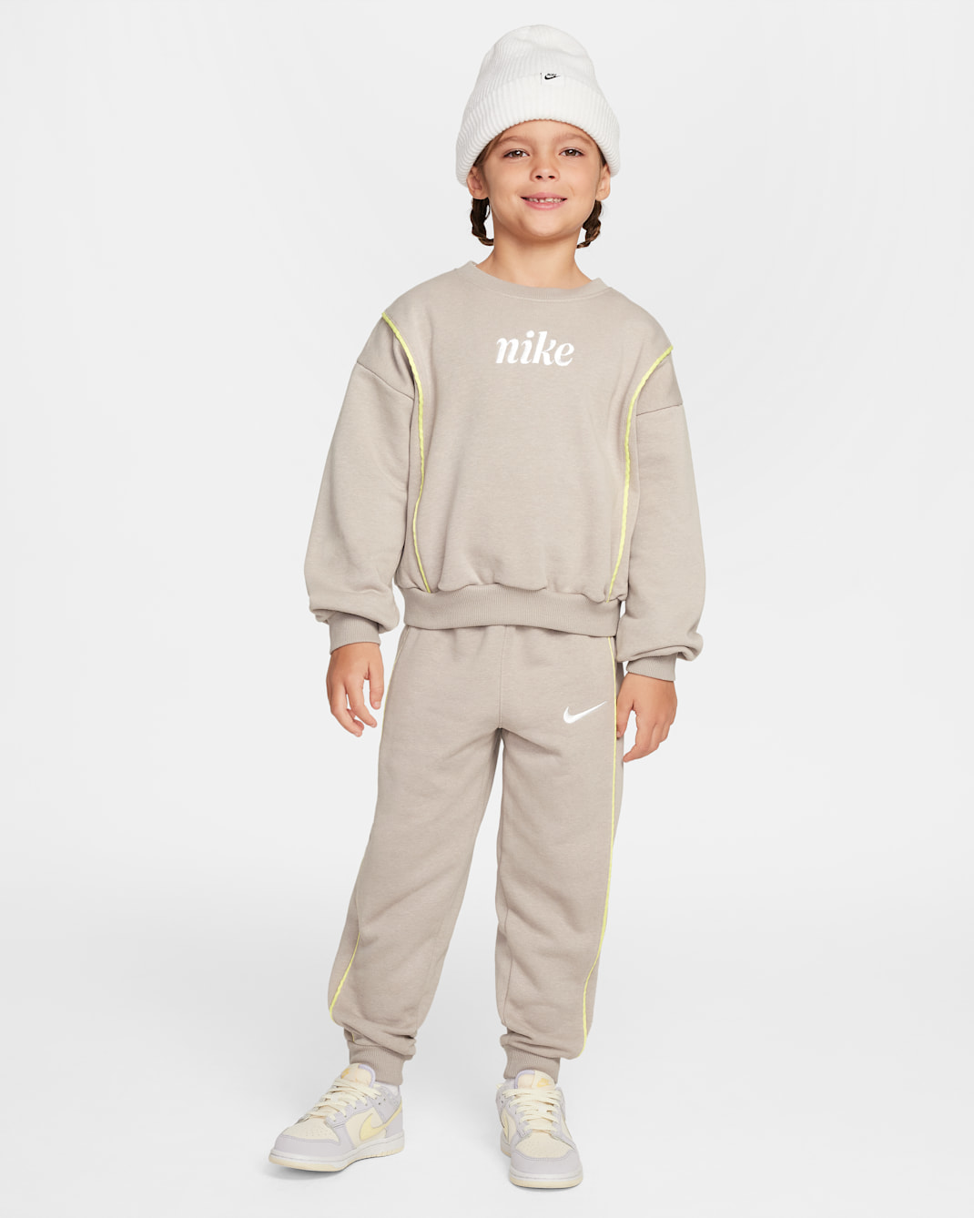 Nike Essentials Little Kids' 2-Piece Crew Set - College Grey