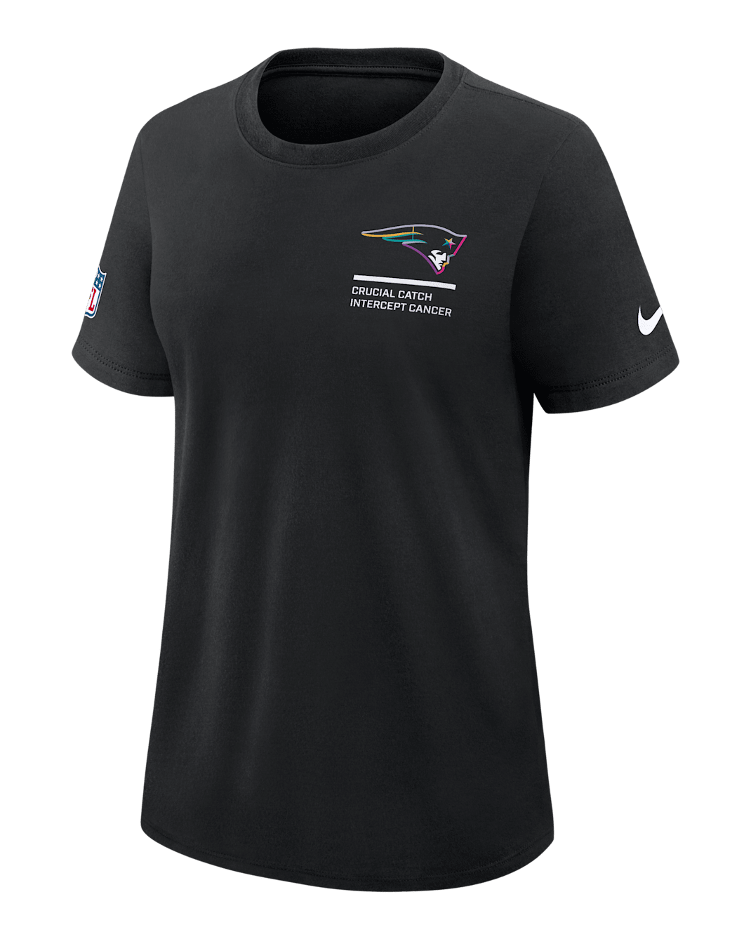 Playera Nike Dri-FIT de la NFL para mujer New England Patriots Crucial Catch - Negro