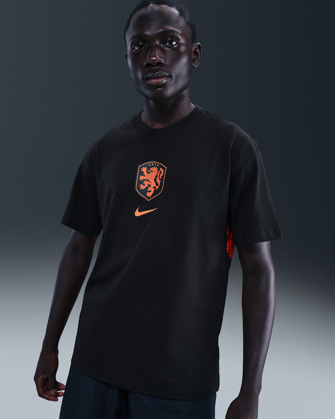 Netherlands Premium Goalkeeper Men's Nike Football T-Shirt - Black