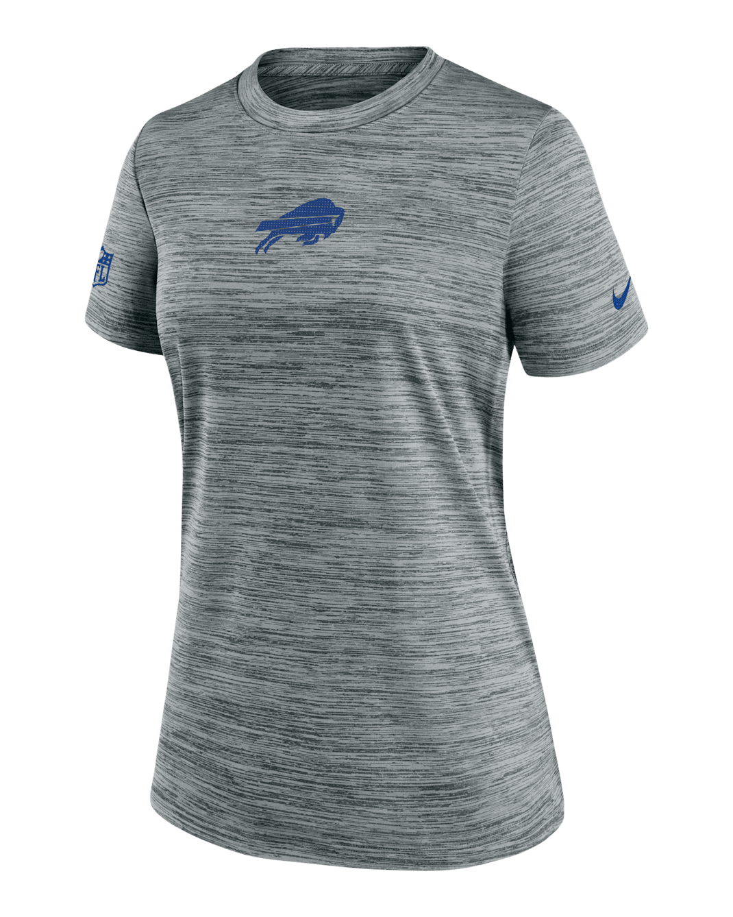 Buffalo Bills Sideline Team Issue Velocity Women's Nike Dri-FIT NFL T-Shirt - Grey Heather