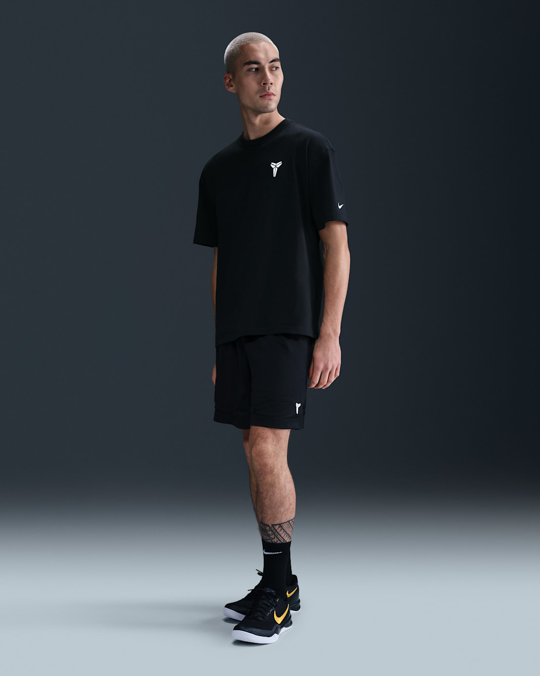Short de basket 15 cm Dri-FIT Kobe - Noir/Noir/Blanc