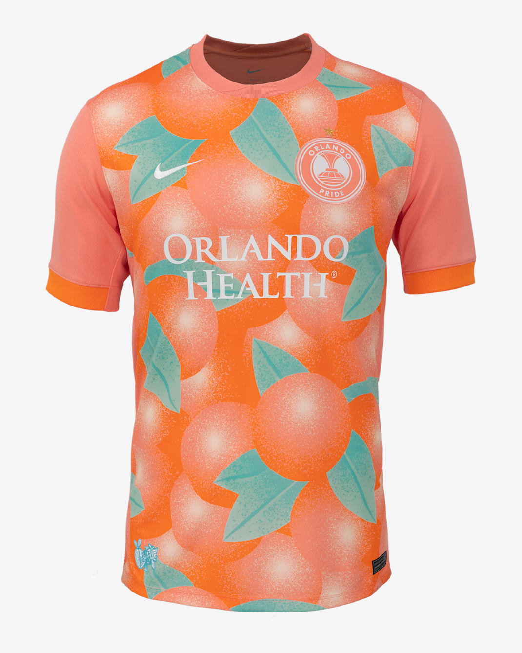 Jersey Nike Dri-FIT de la NWSL Replica para hombre del Orlando Pride local 2025 Stadium - Carmesí felicidad/Naranja horizonte