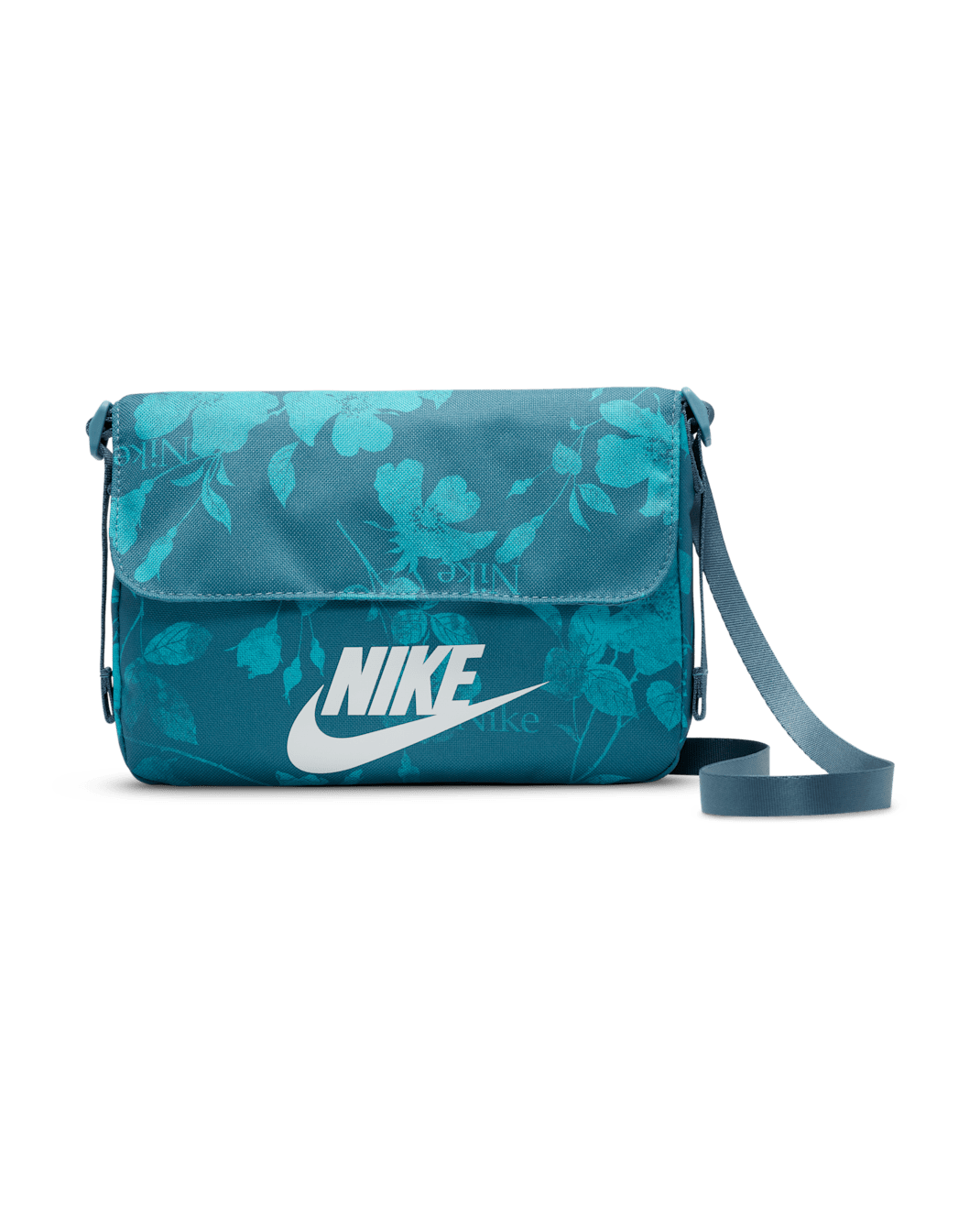 Nike Sportswear Futura Women's Cross-Body Bag (3L) - Smoky Blue/Dusty Cactus/White