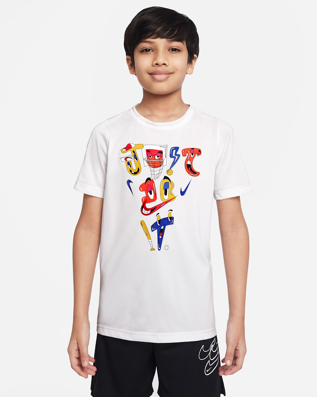 Nike Dri-FIT JDI Older Kids' (Boys') T-Shirt - White