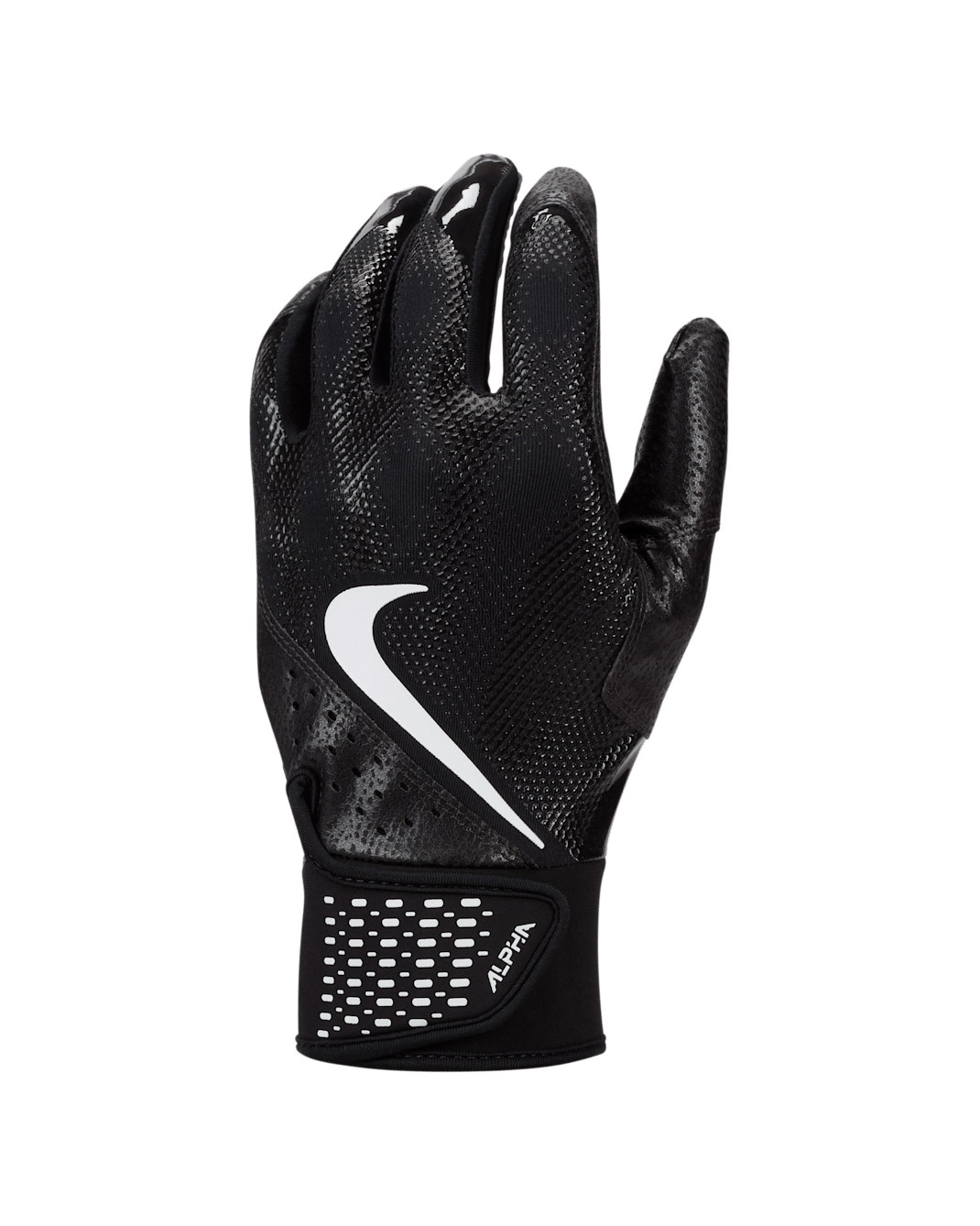 Nike Alpha Baseball Batting Gloves (1 Pair) - Black
