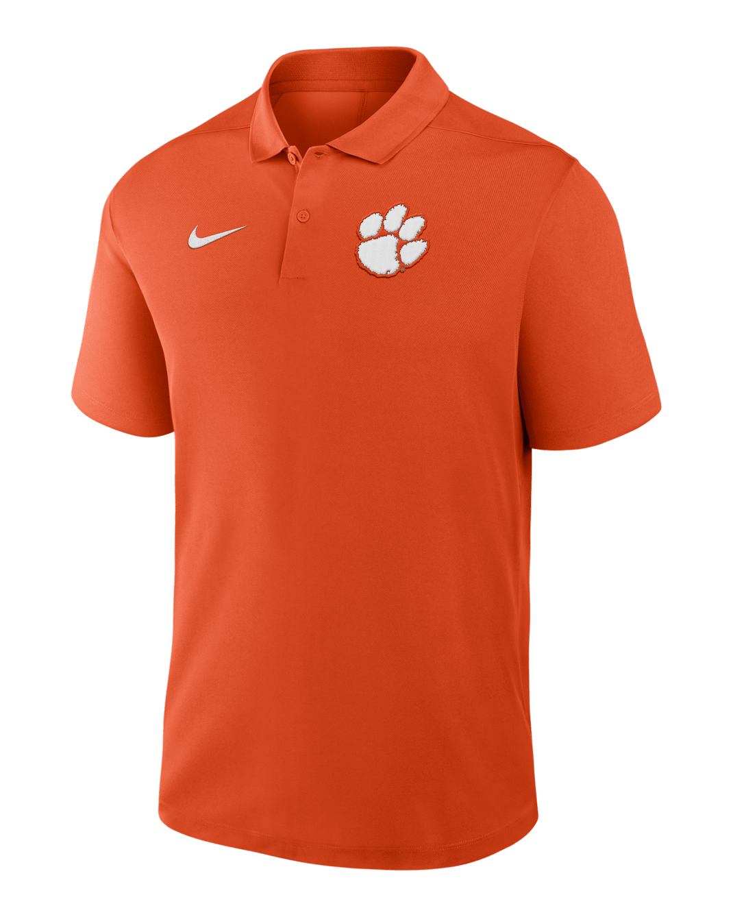 Clemson Primetime Victory Primary Logo Men's Nike Dri-FIT College Polo - Orange
