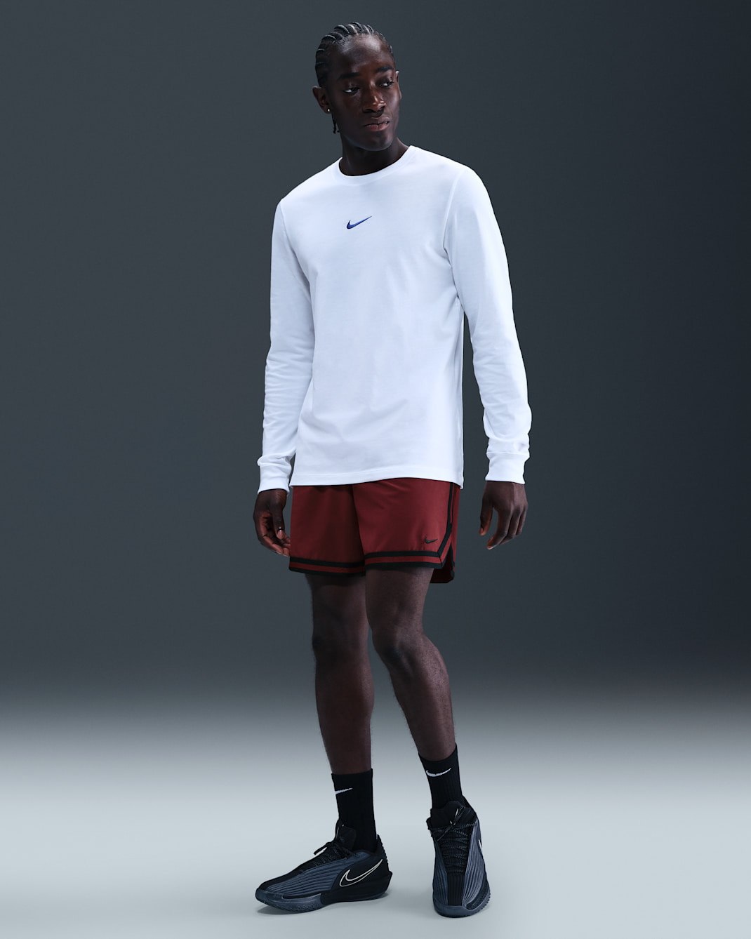 Nike DNA Men's Dri-FIT 6" UV Woven Basketball Shorts - Dark Team Red/Black/Black