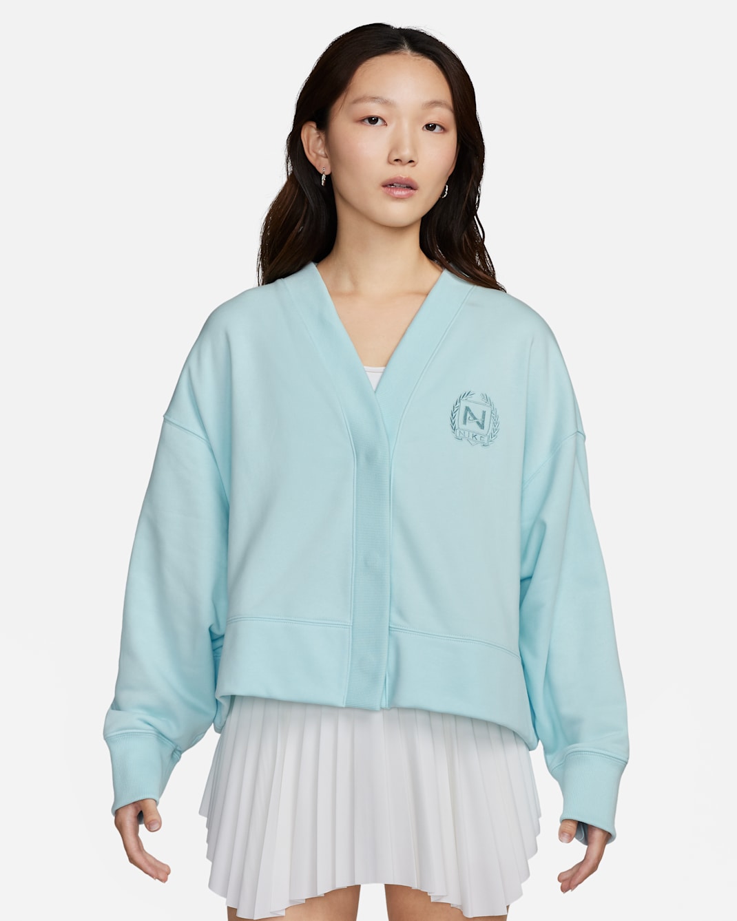 Nike Sportswear Women's Over-Oversized Cardigan - Glacier Blue/Glacier Blue