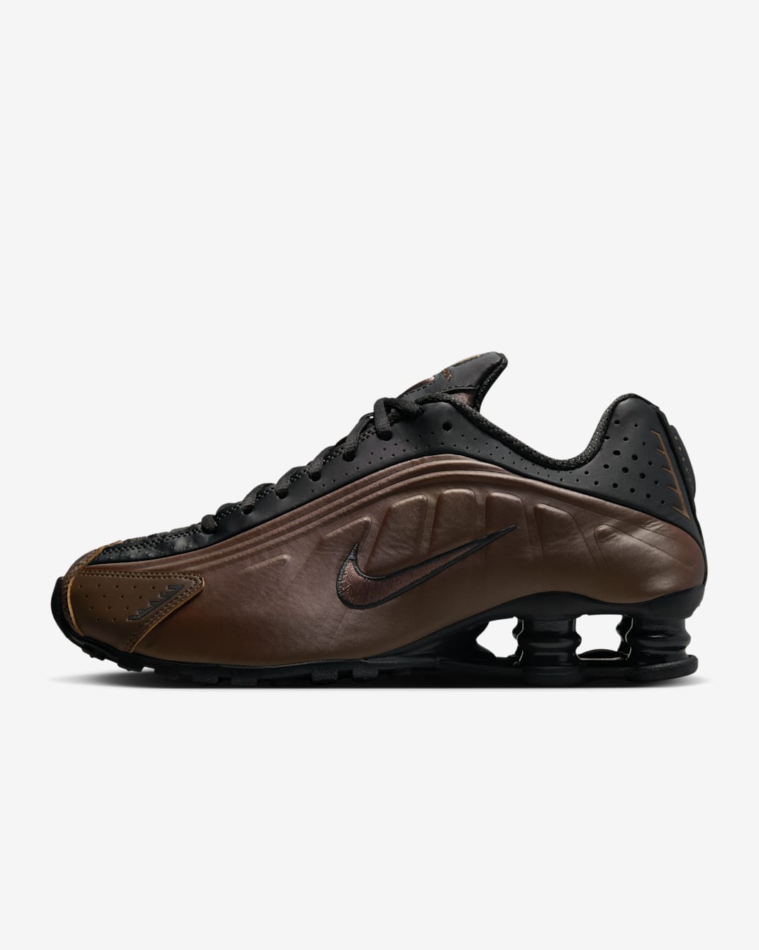 Nike Shox R4 Damenschuh - Off Noir/Ironstone/Dark Smoke Grey/Off Noir