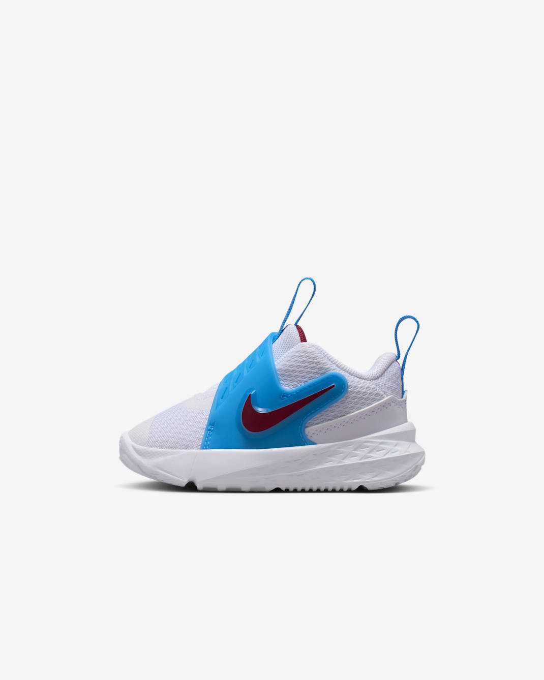 Nike Team Hustle D 12 Baby/Toddler Shoes - White/University Blue/Black/Team Red