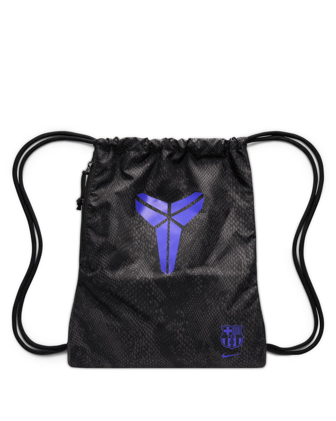 Barcelona 2025/2026 Nike Heritage Gymsack AOP Away - Black/Anthracite/Persian Violet