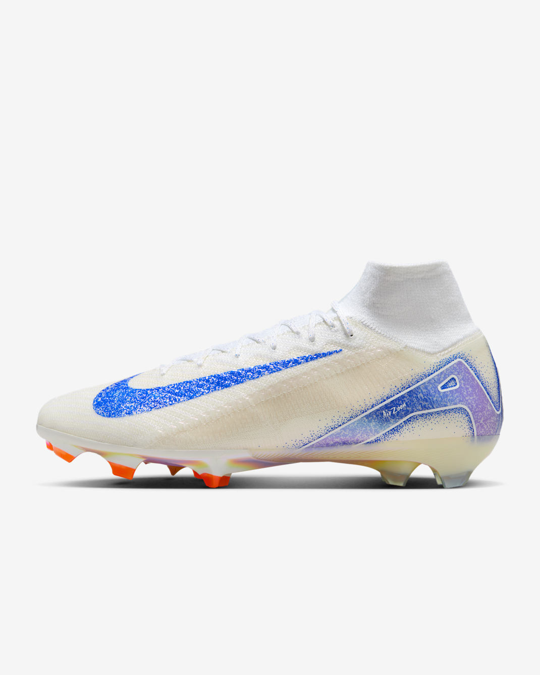 Nike Mercurial Superfly 10 Elite Blueprint FG High-Top Soccer Cleats - White/Racer Blue