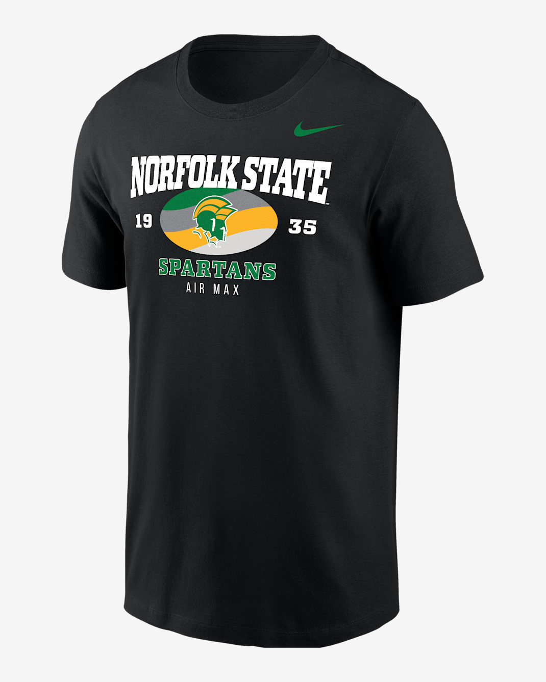 Nike College (Norfolk State) Men's Air Max Short-Sleeve T-Shirt - Black