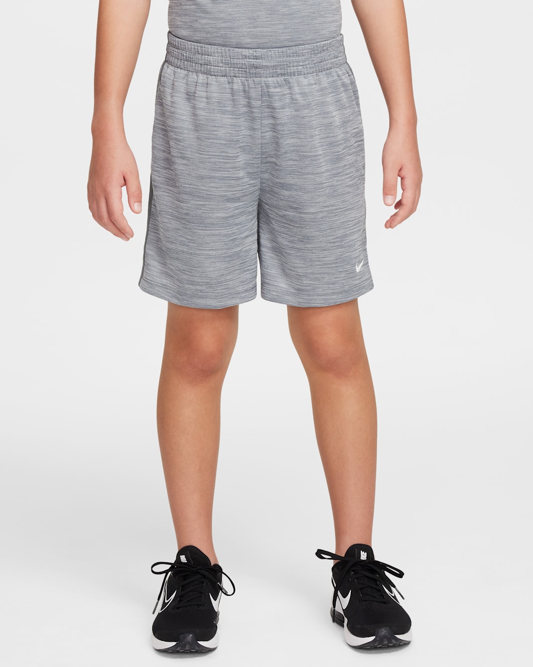 Nike Multi Big Kids' (Boys') Dri-FIT Shorts - Smoke Grey/Photon Dust/Smoke Grey/White