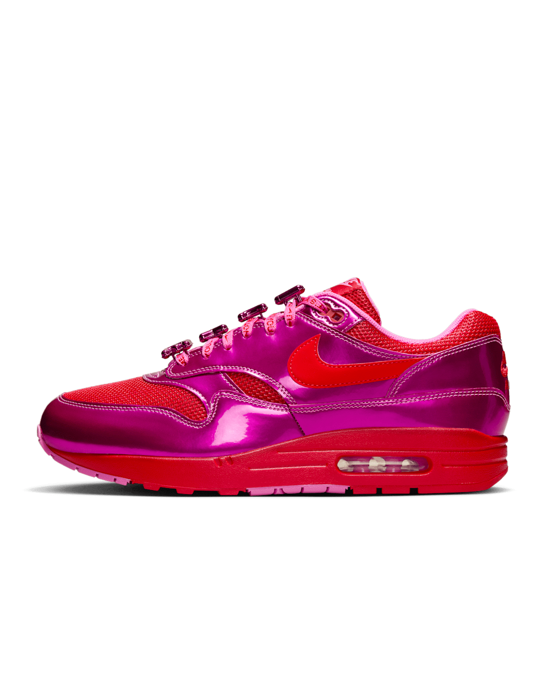 Nike Air Max 1 Premium Men's Shoes - Playful Pink/Playful Pink/University Red