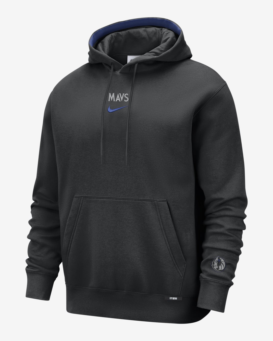 Sudadera con gorro Club Fleece Nike de la NBA premium Dallas Mavericks City Edition - Hombre - Negro