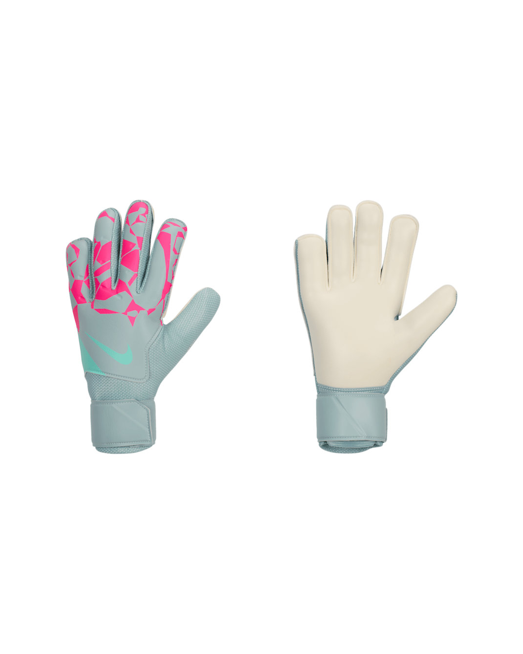 Nike Match Goalkeeper Soccer Gloves - Ocean Cube/Pink Blast/Aurora Green