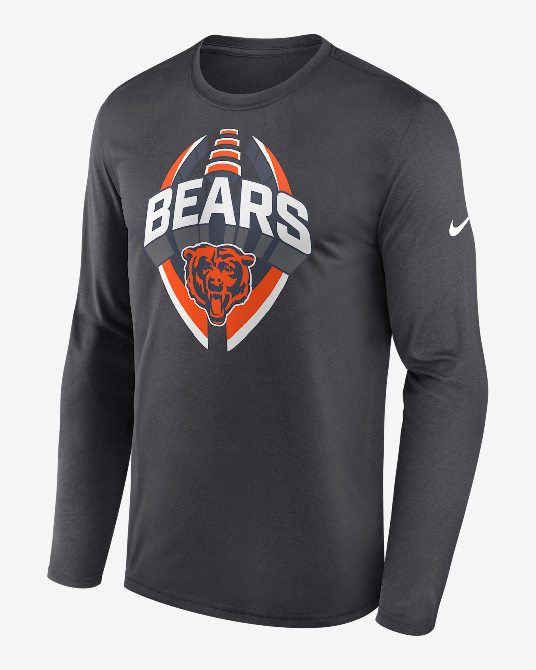 Chicago Bears Legend Icon Men's Nike Dri-FIT NFL Long-Sleeve T-Shirt - Anthracite