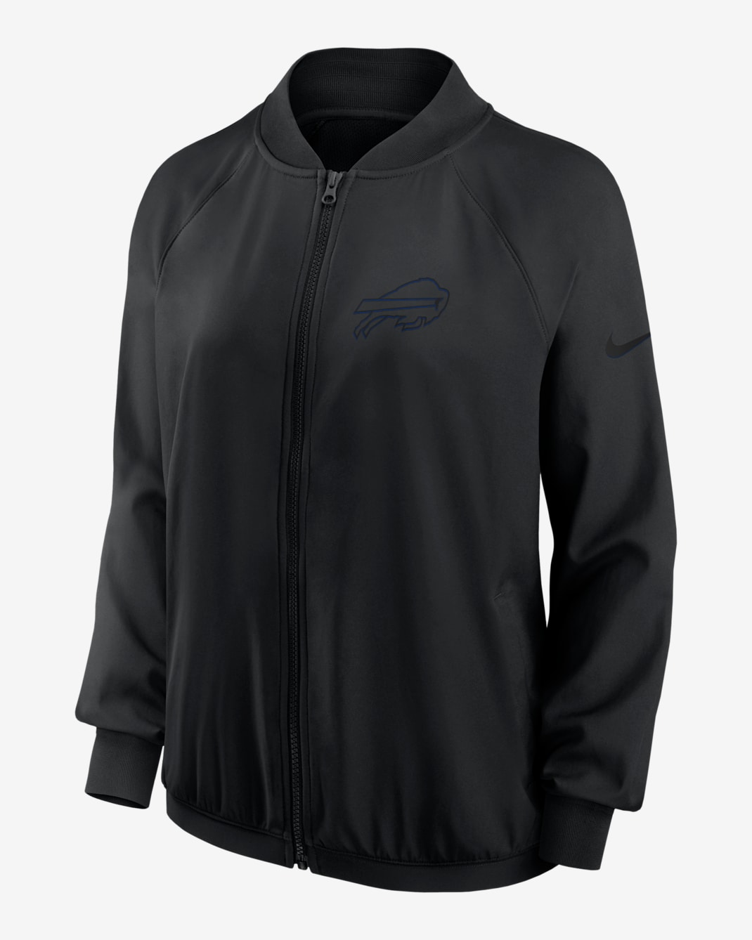 Chamarra de cierre completo Nike Dri-FIT de la NFL para mujer Buffalo Bills - Negro