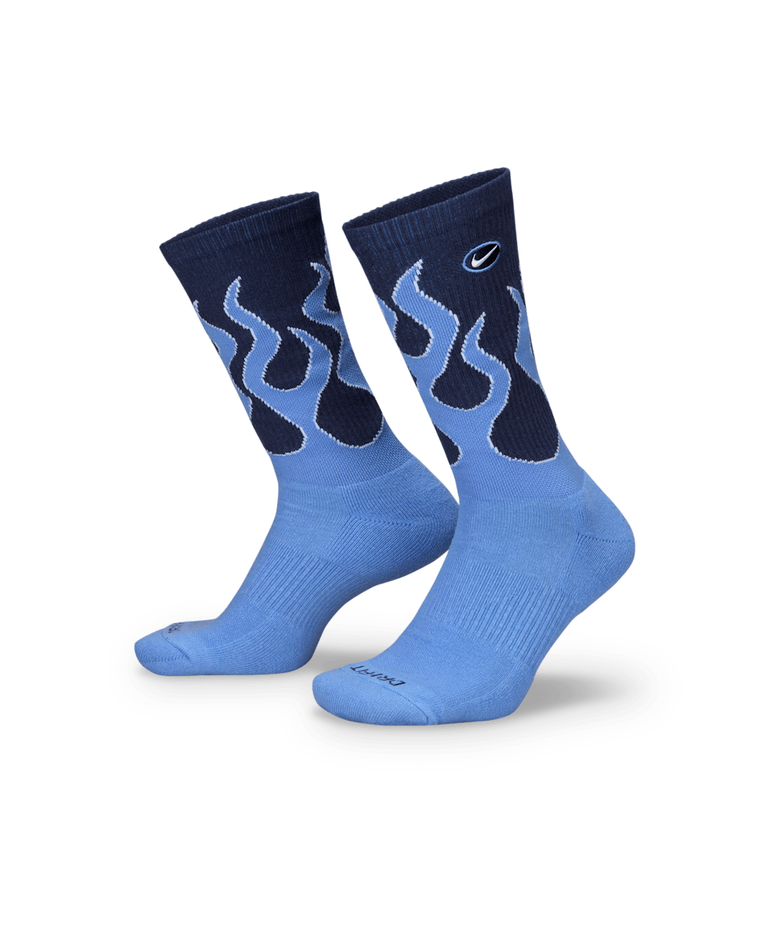 Calcetas (1 par) Nike Everyday Plus Cushioned - Azul marino medianoche/Polar/Blanco