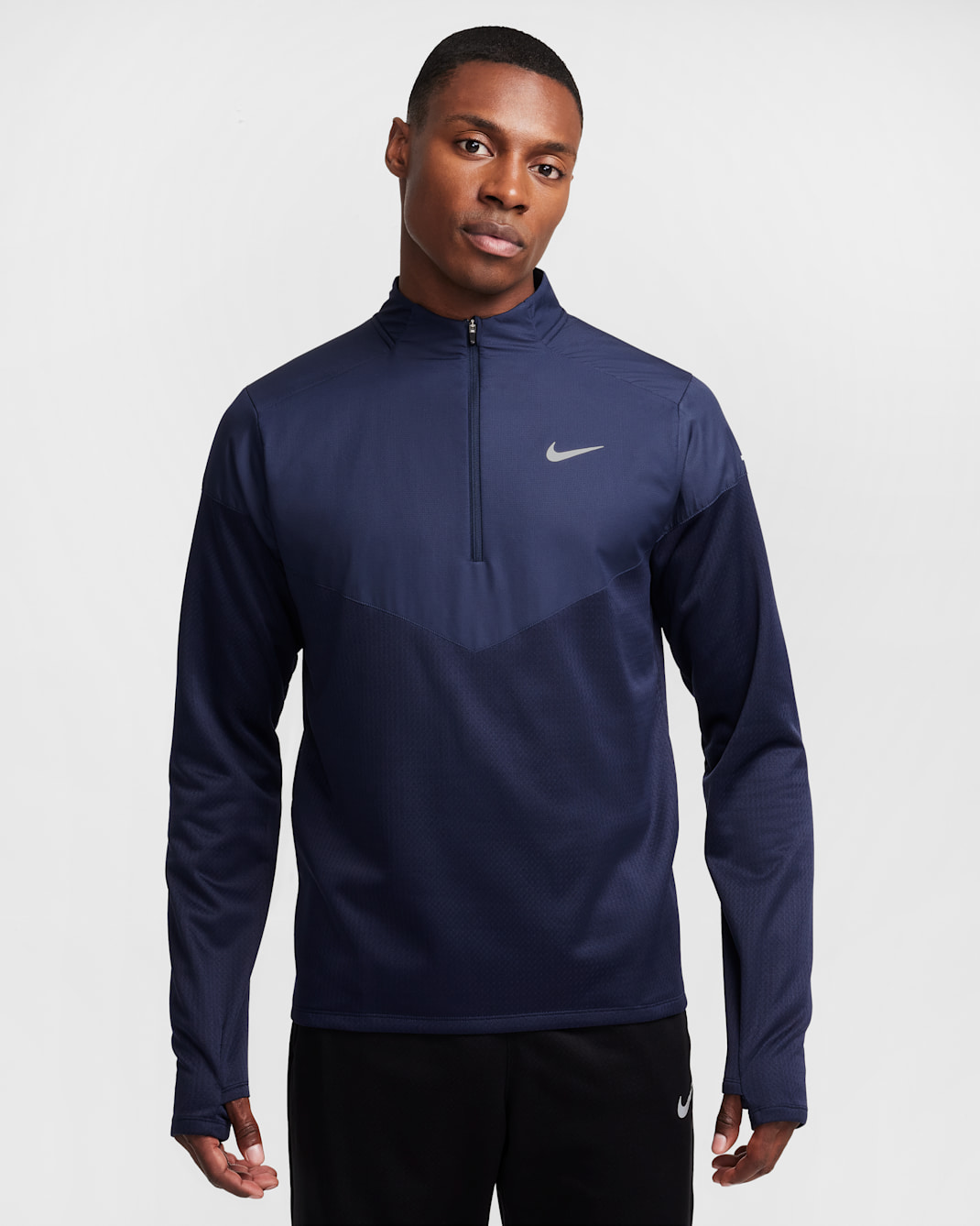 Nike Sphere Element Men's Therma-FIT Water-Repellent 1/2-Zip Running Top - Obsidian