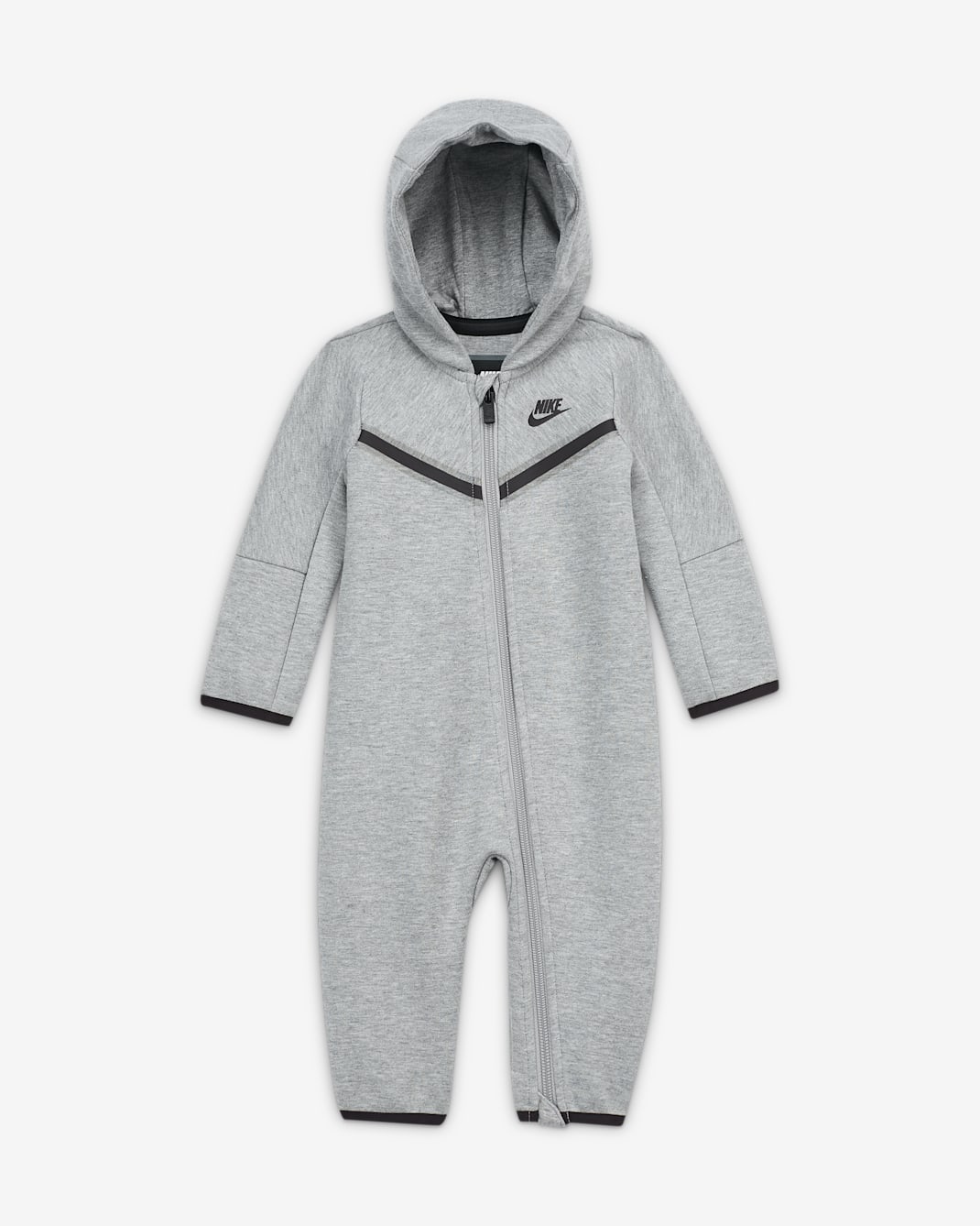 Combinaison à zip Nike Sportswear Tech Fleece pour bébé (0 - 9 mois) - Dark Grey Heather