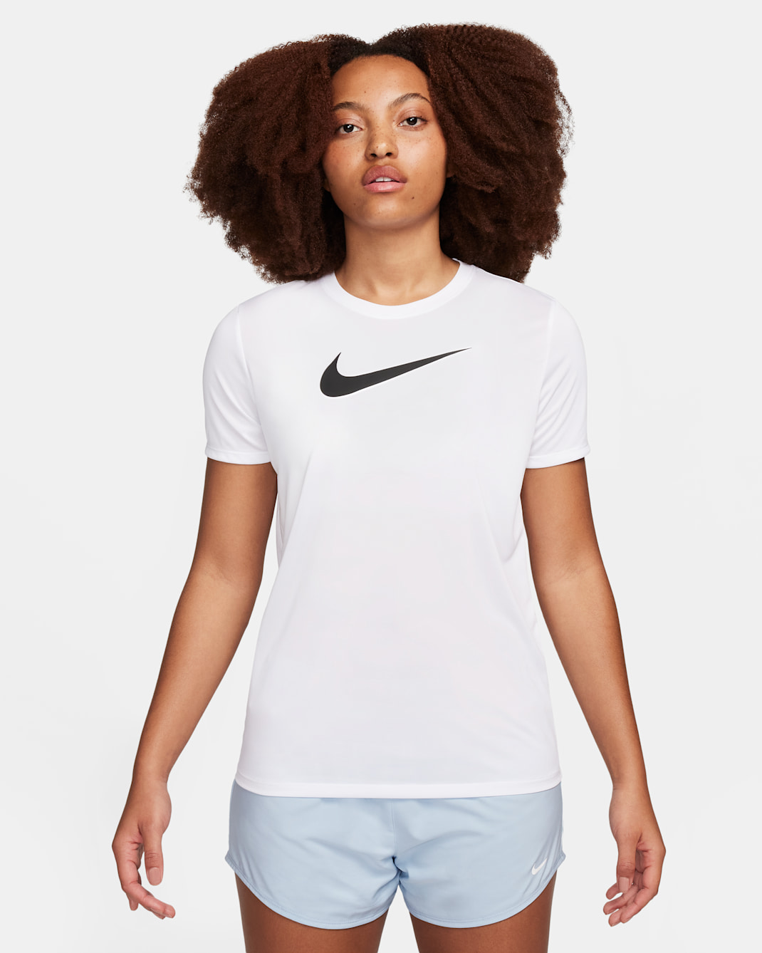 T-shirt à motif Dri-FIT pour femme - Blanc/Noir