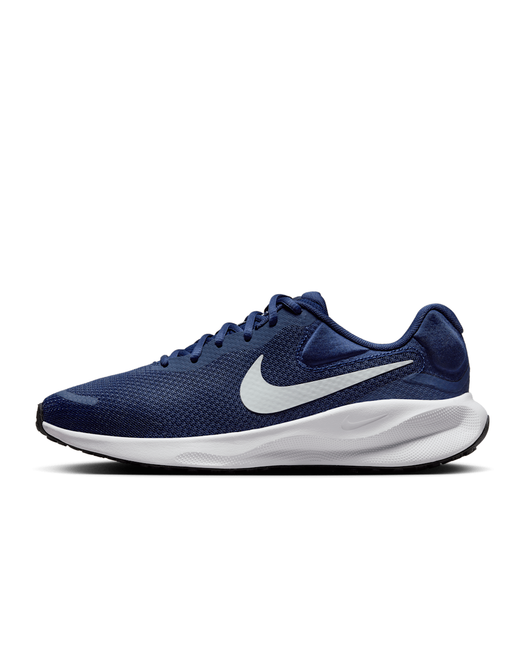 ナイキ レボリューション 7 メンズ ロード ランニングシューズ - ミッドナイトネイビー/ブラック/ホワイト/ピュアプラチナム