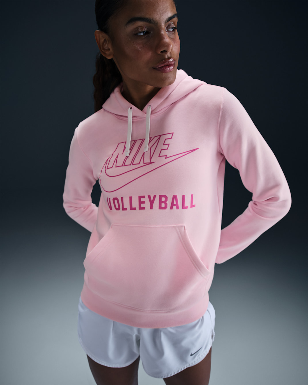 Nike Women's Volleyball Pullover Hoodie - Pink Foam