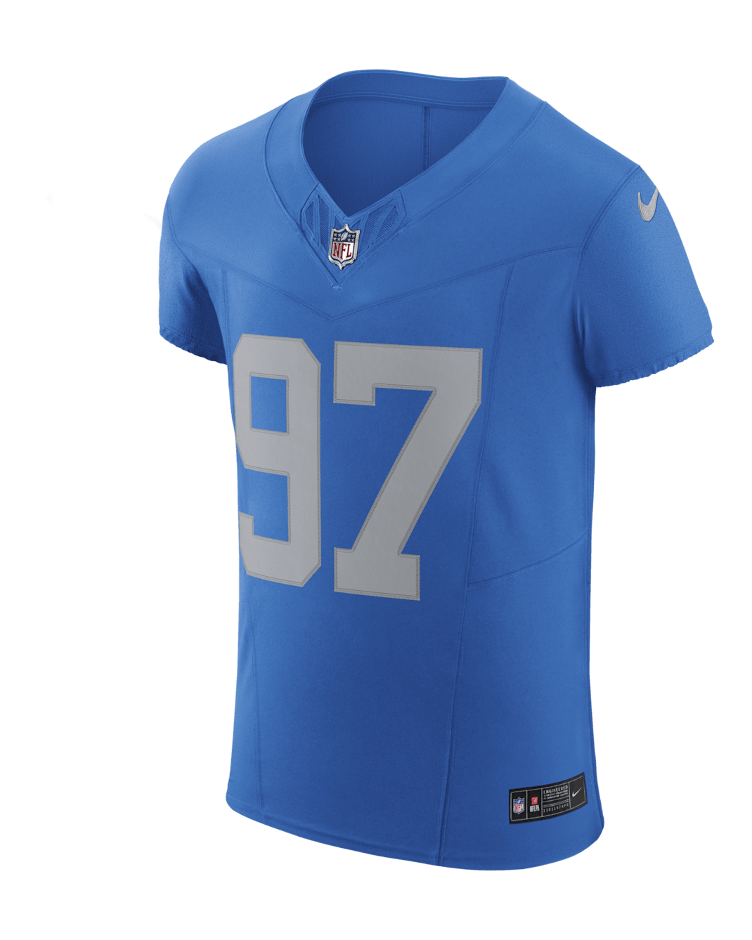 Jersey de fútbol americano Nike Dri-FIT de la NFL Elite para hombre Aidan Hutchinson Detroit Lions - Azul