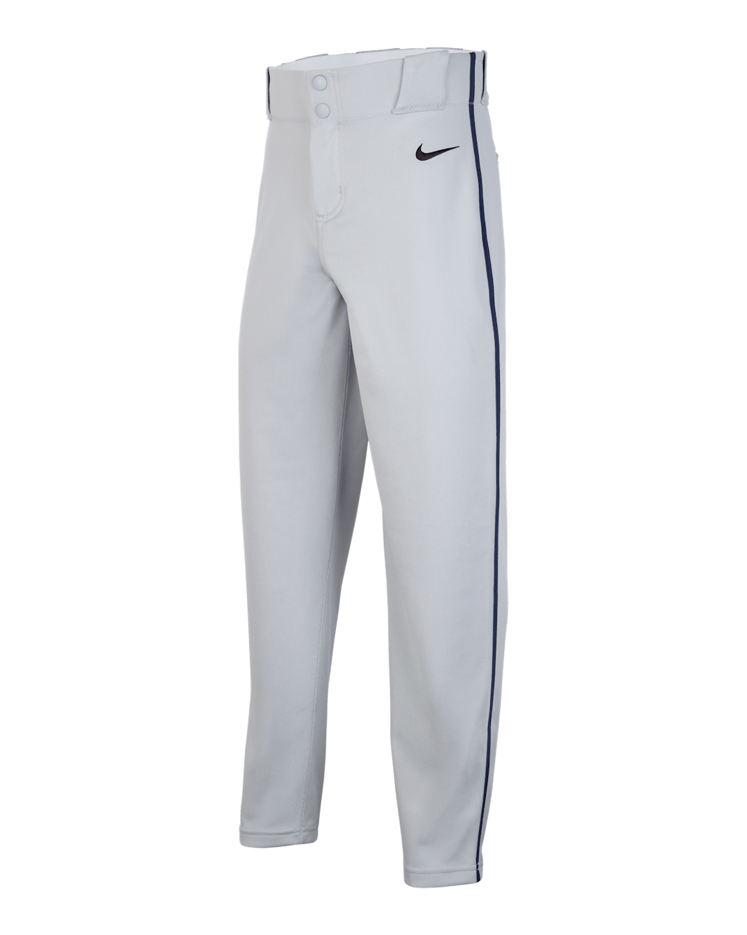 Pants de béisbol entubados para niños talla grande Nike Vapor Select 2 - Gris lobo/Azul marino medianoche/Negro