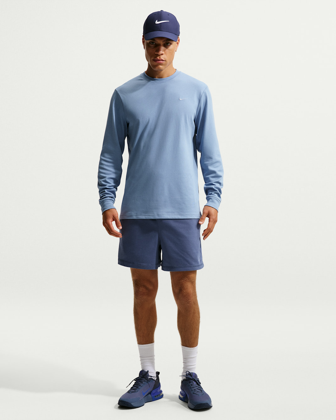 Nike Men's N.A.C. Dri-FIT 5" Knit Training Shorts - Diffused Blue/Pale Ivory/Diffused Blue