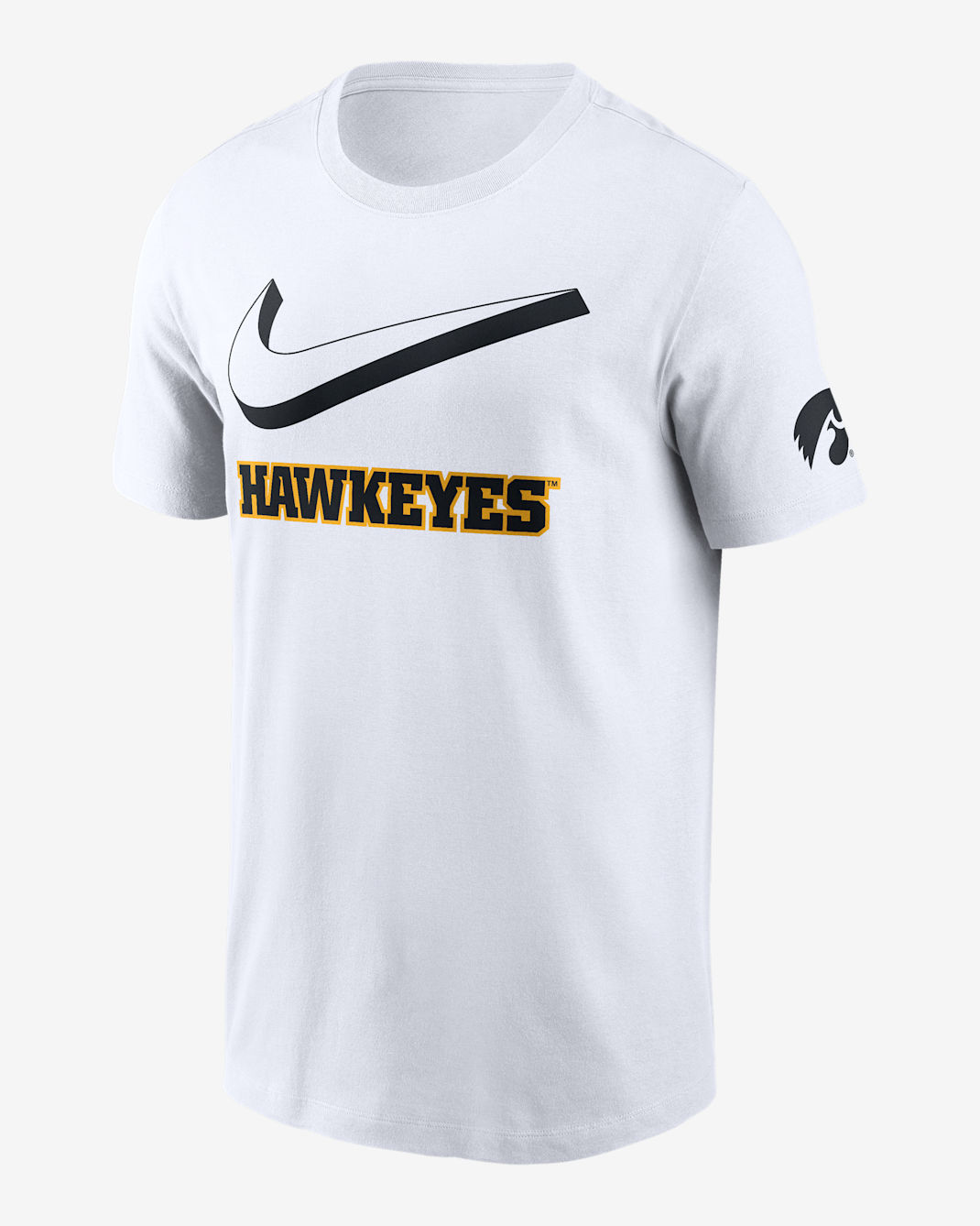 Iowa Primetime Campus 2-Hit Swoosh Men's Nike College T-Shirt - White