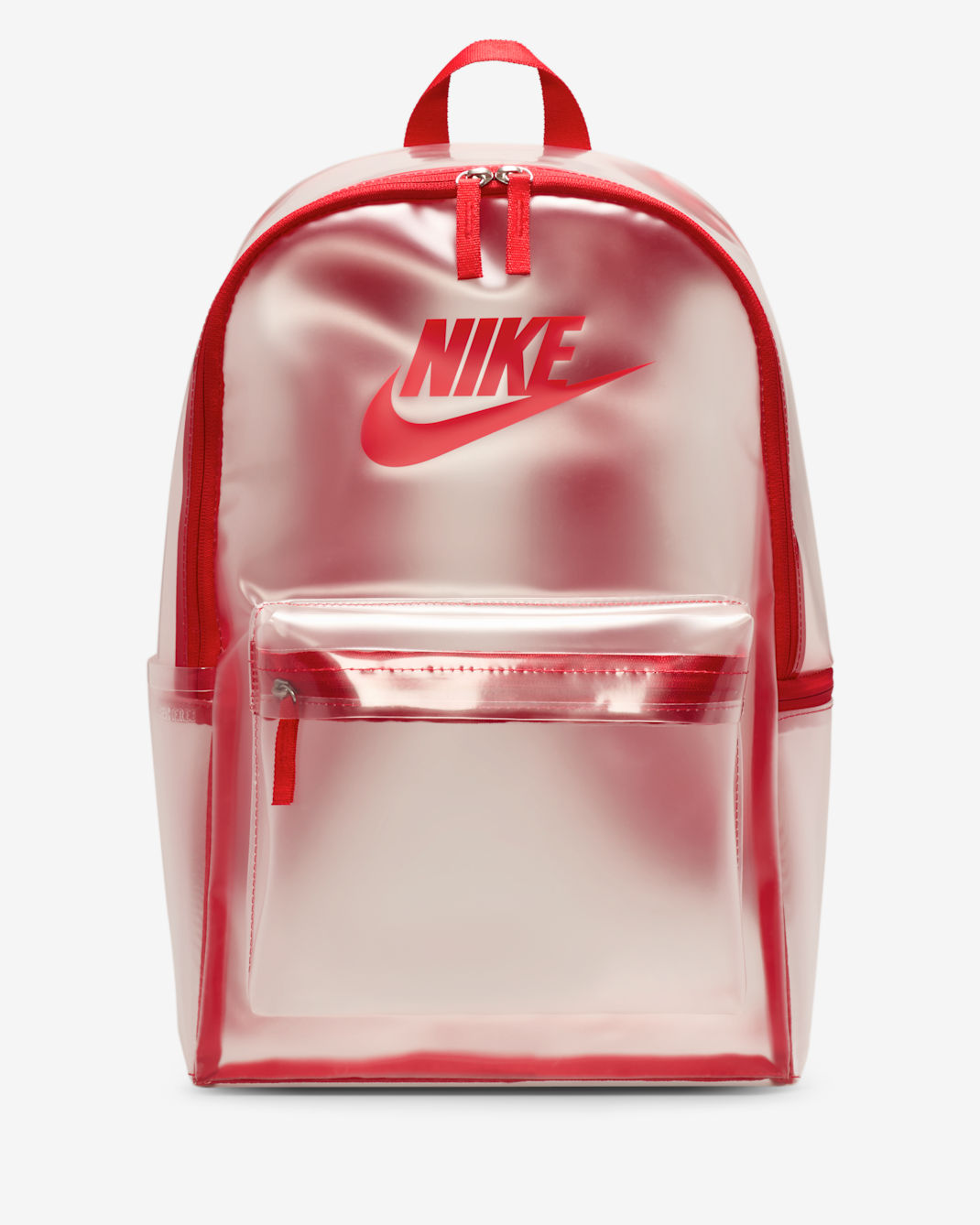 Mochila Nike Heritage Crystal (25 L) - Transparente/Rojo universitario/Rojo universitario