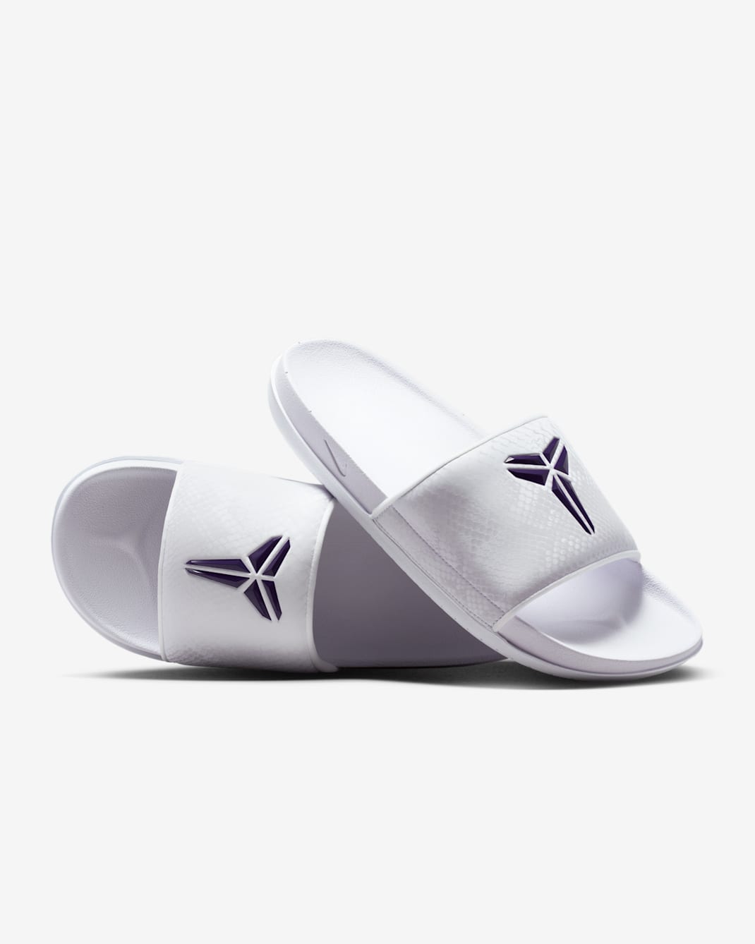 Kobe Offcourt Men's Slides - White/Court Purple