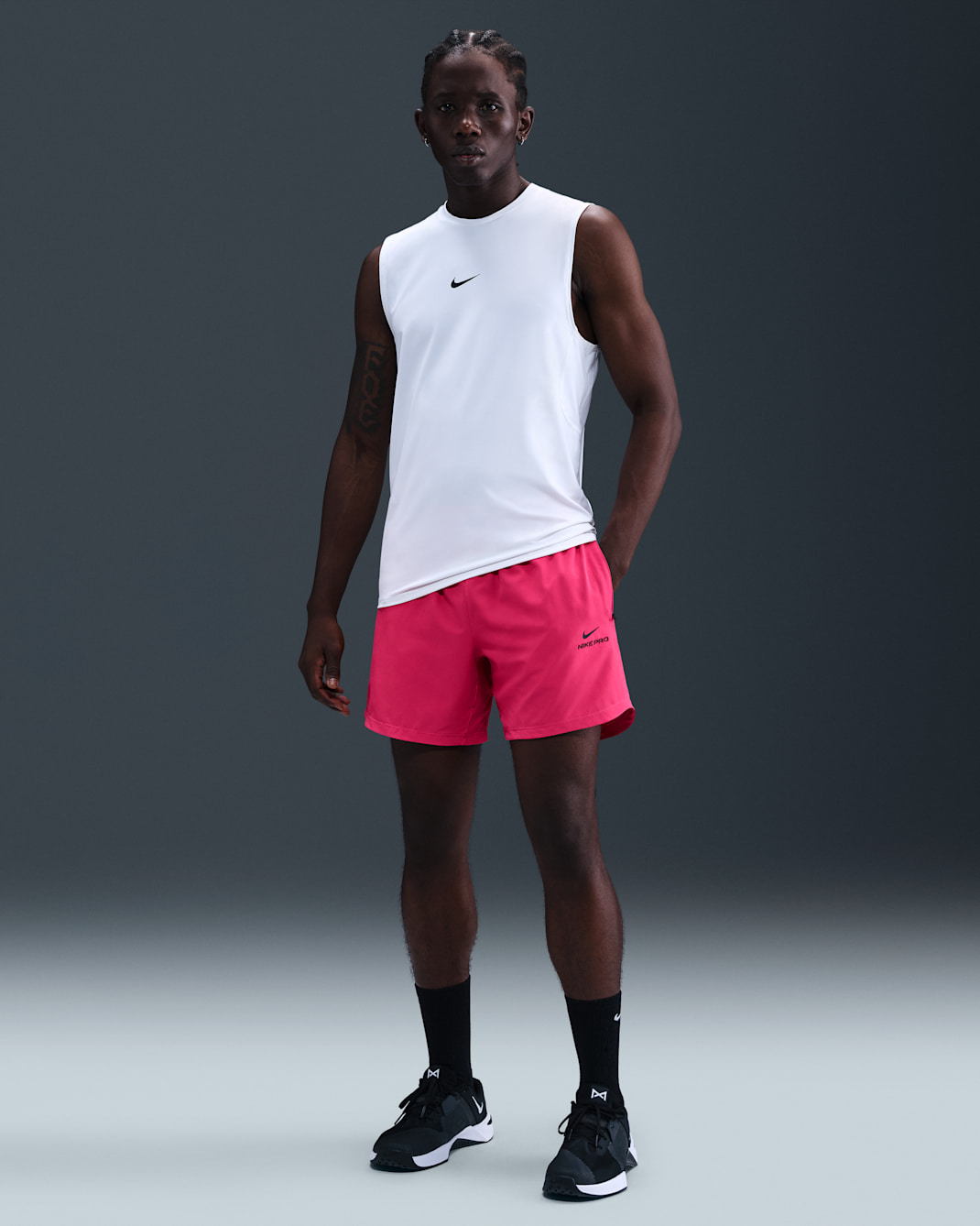 Nike Pro Training Men's Dri-FIT 6" Shorts - Rush Pink/Black