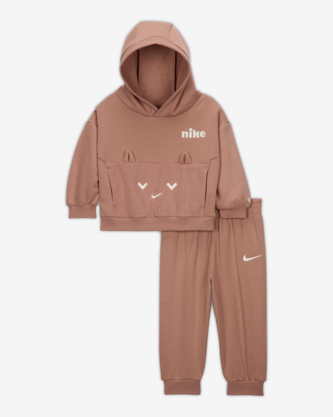 ナイキ コージー コンフォート ベビー パーカー アンド ジョガーパンツ セット - デザートダスト