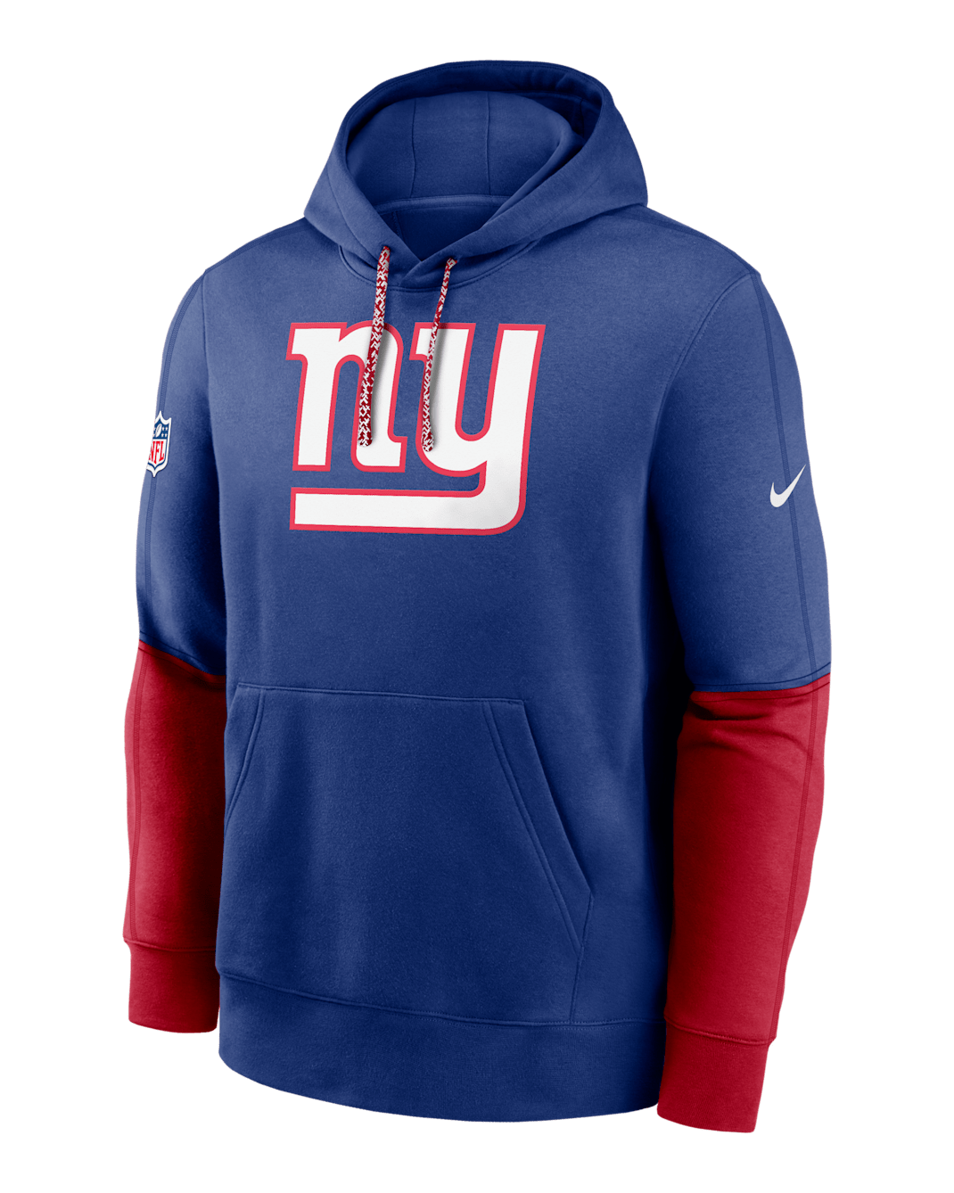 New York Giants Sideline Team Issue Club Men's Nike NFL Pullover Hoodie - Rush Blue