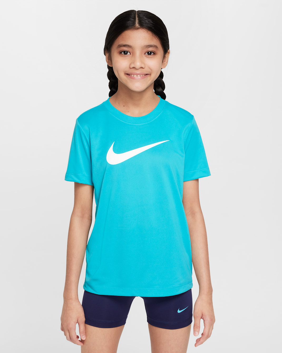 Playera Dri-FIT para niños talla grande Nike Legend - Cactus empolvado