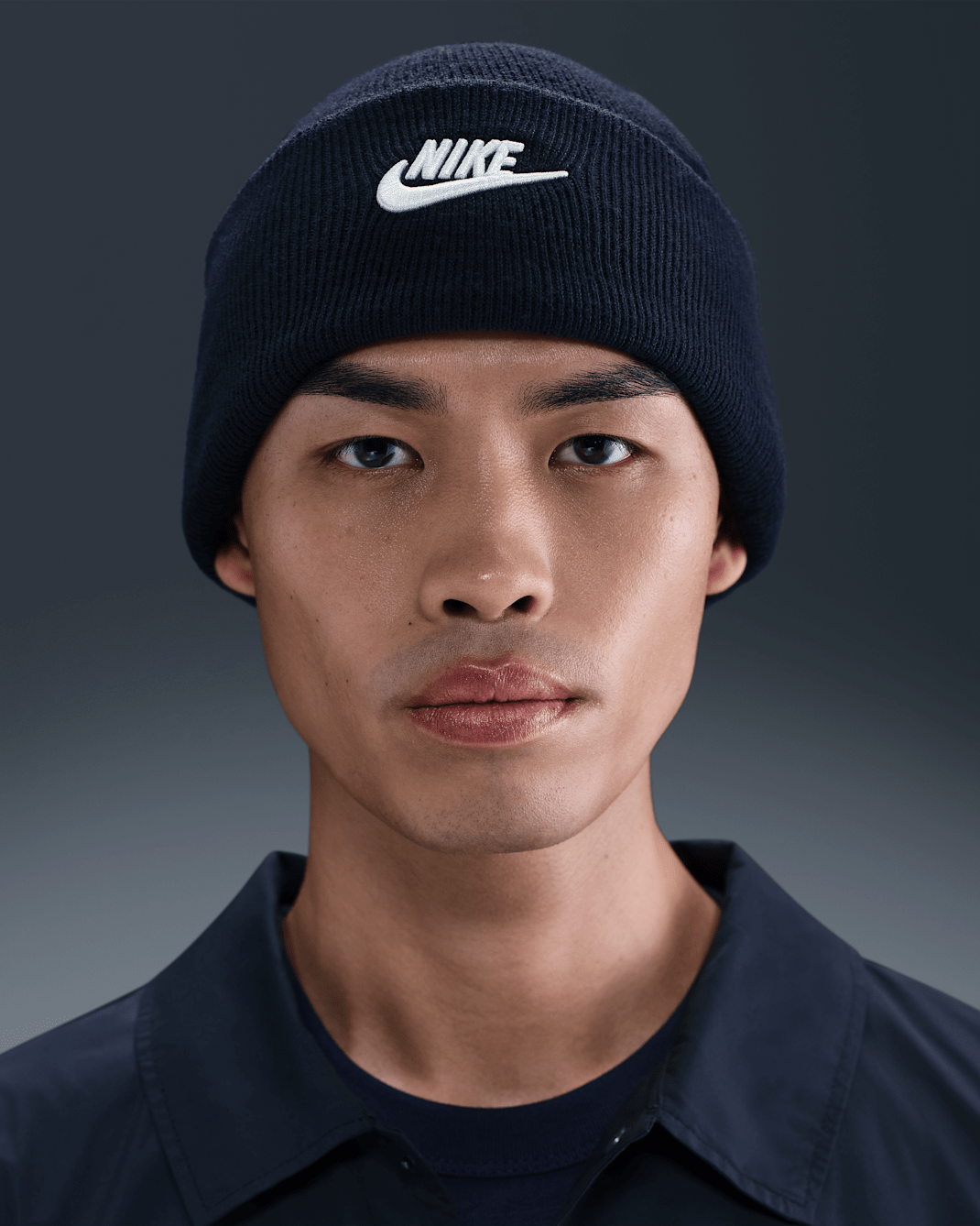 Nike Peak Futura Beanie - Obsidian/White