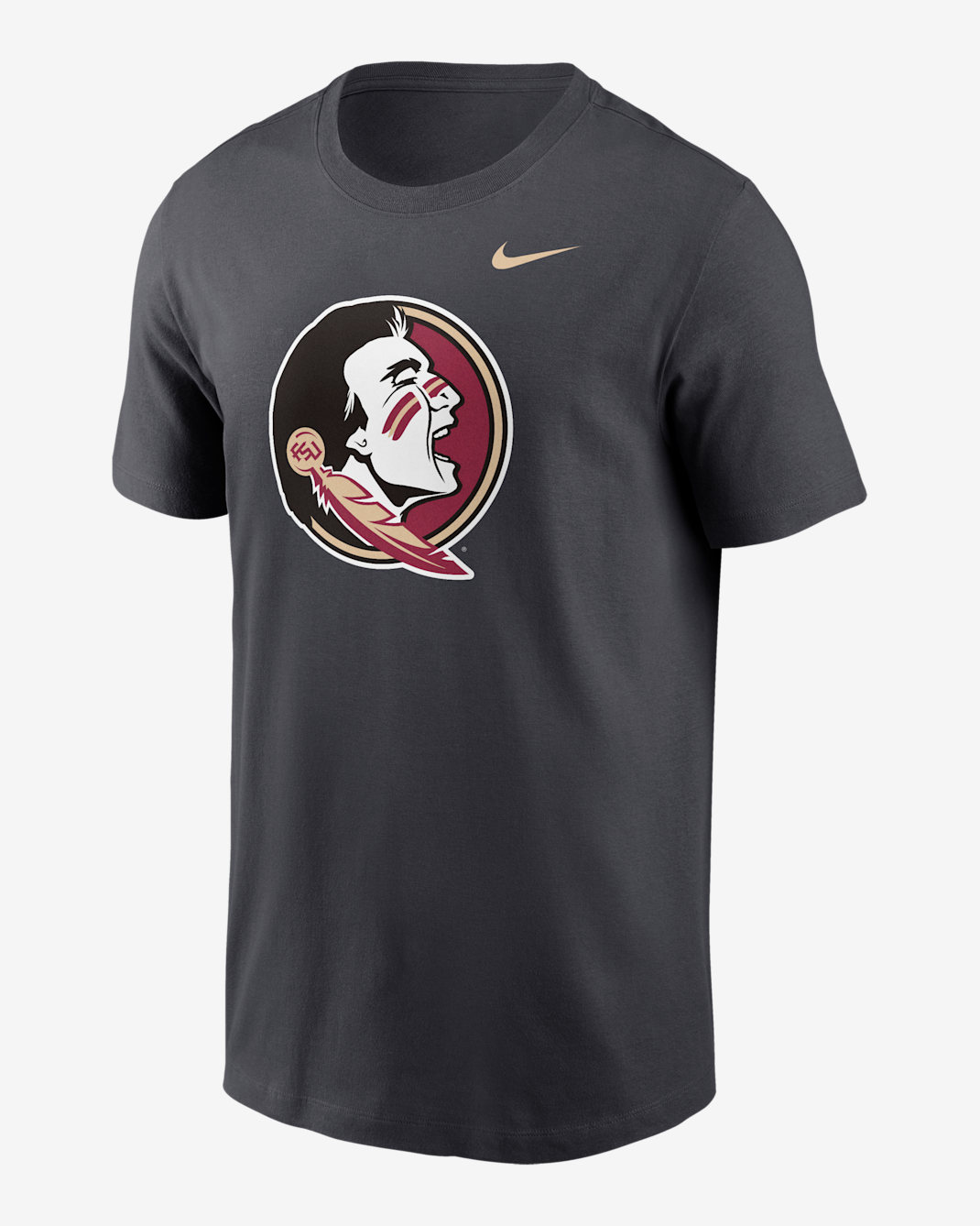 Playera universitaria Nike para hombre Florida State Seminoles Primetime Logo - Antracita