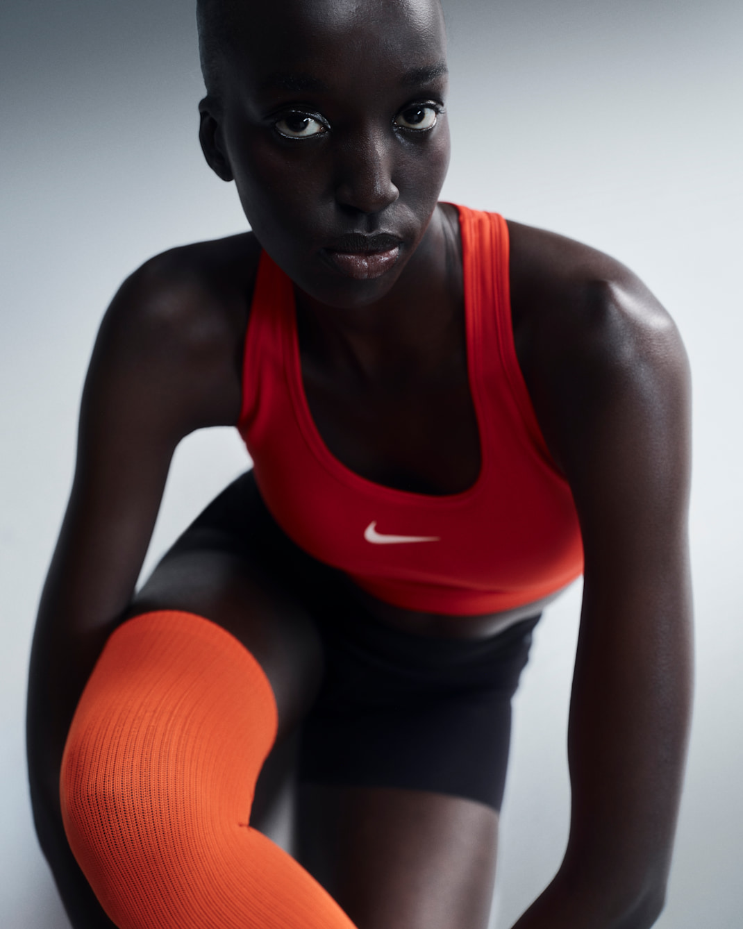 Nike Swoosh Medium Support Women's Padded Sports Bra - University Red/White