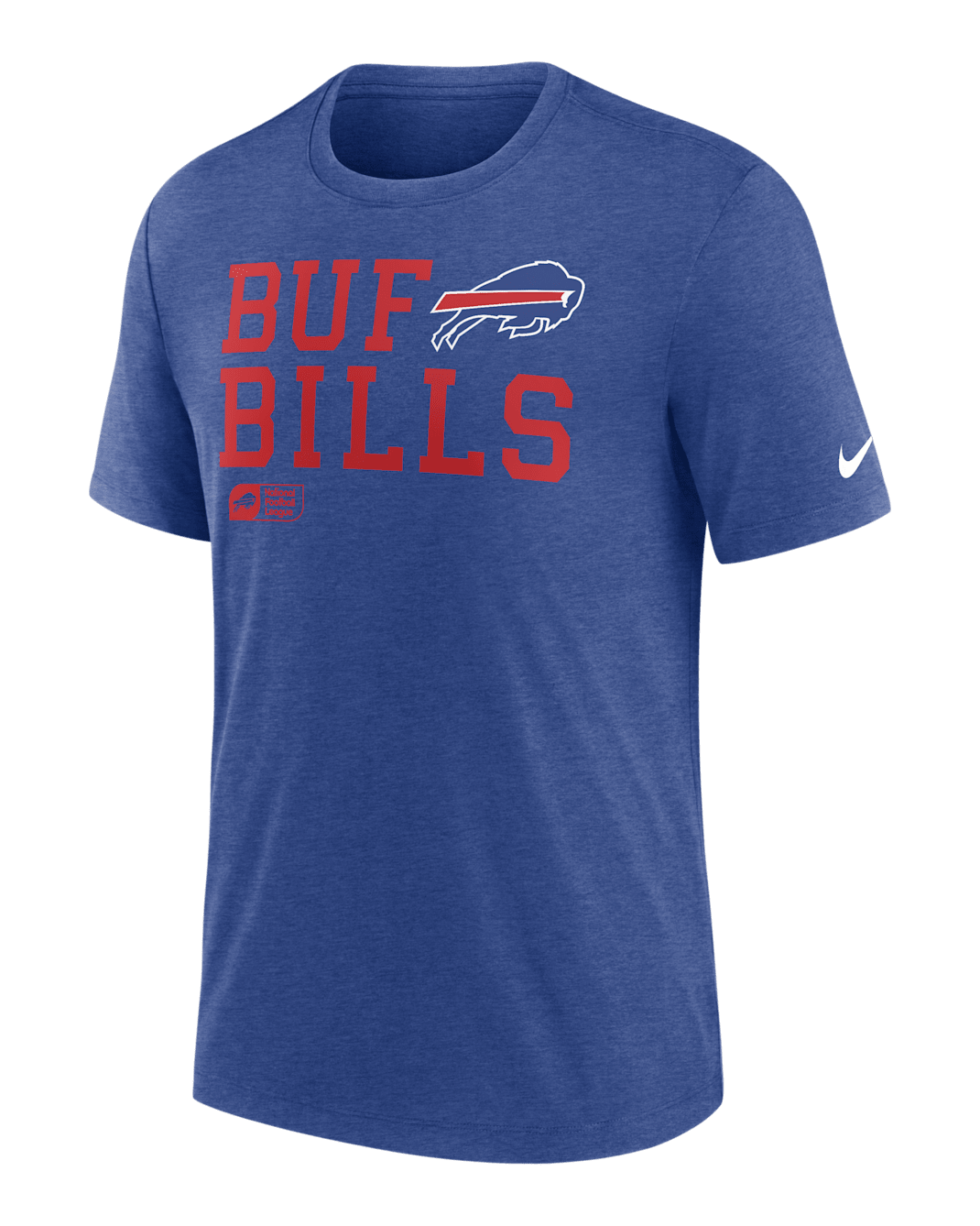 Buffalo Bills Overlap Lockup Men's Nike NFL T-Shirt - Royal