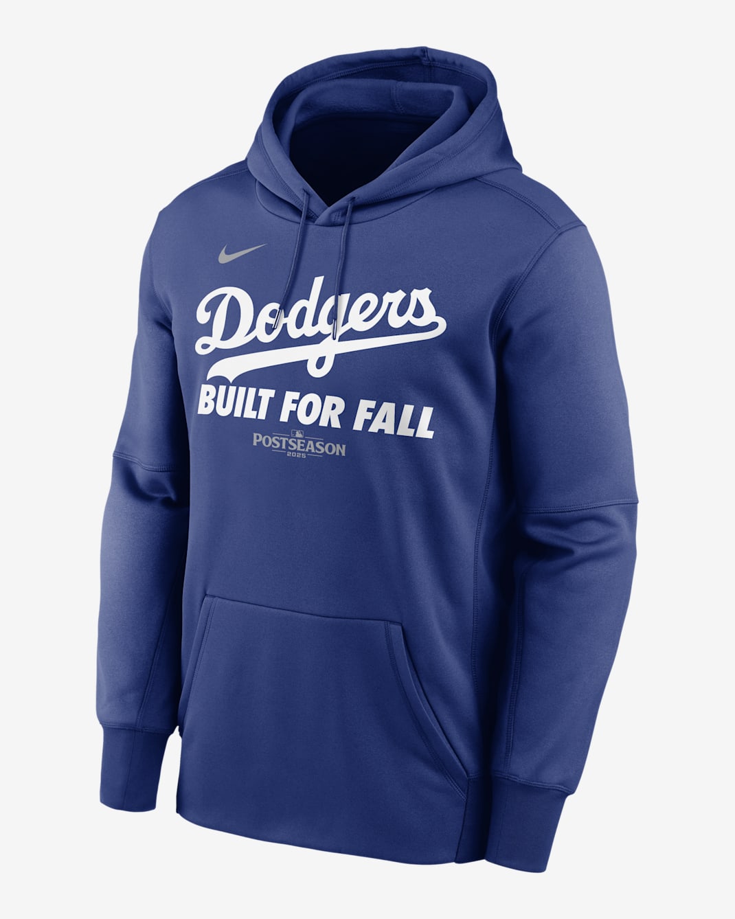 Los Angeles Dodgers 2025 Postseason Authentic Collection Men’s Nike Therma MLB Pullover Hoodie - Royal