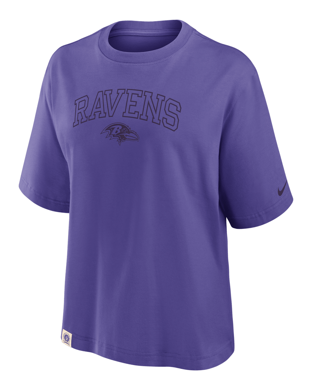 Baltimore Ravens Arch Boxy Women's Nike NFL T-Shirt - Dark Iris