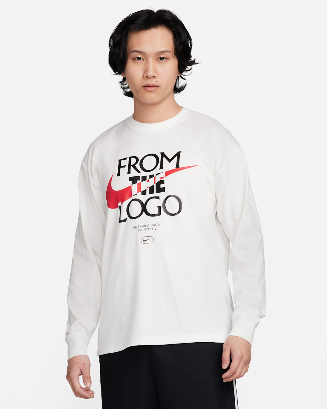 Nike Max90 Men's Long-Sleeve Basketball T-Shirt - Summit White